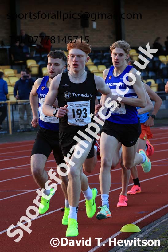 1500 metres, 2024 NEGP 1, Monkton Stadium, Jarrow. Photo: David T. Hewitson/Sports for All Pics